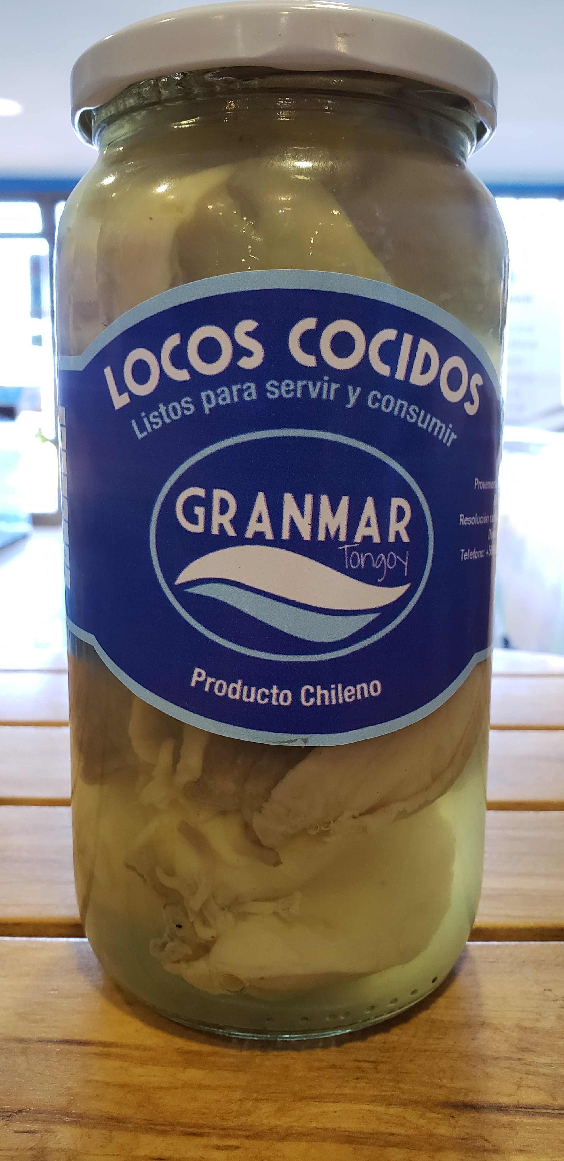 Locos cocidos en frasco